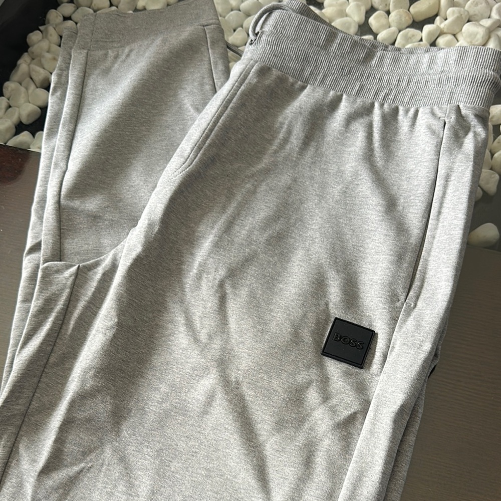 BOSS Men's Gray Jogger Pants